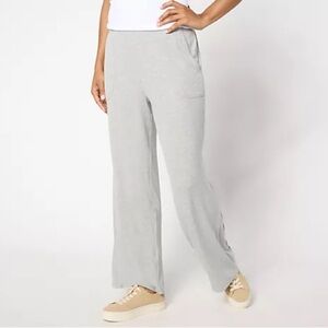BAREFOOT DREAMS Malibu Collection Ultra Soft Rib Patch Pocket Pants Medium grey
